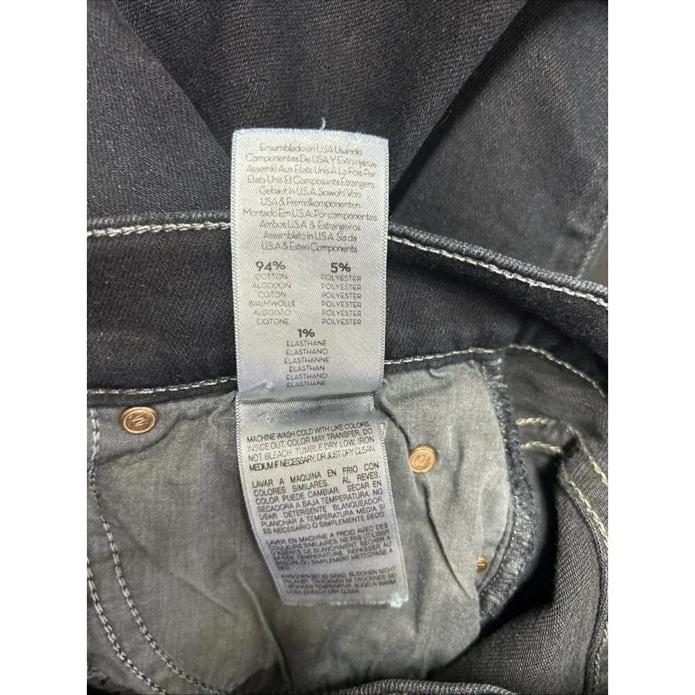 Mother Jeans The Rascal Sz 25 x 33 Dark Blue Denim Straight Cotton Poly Jeans - Picture 11 of 12